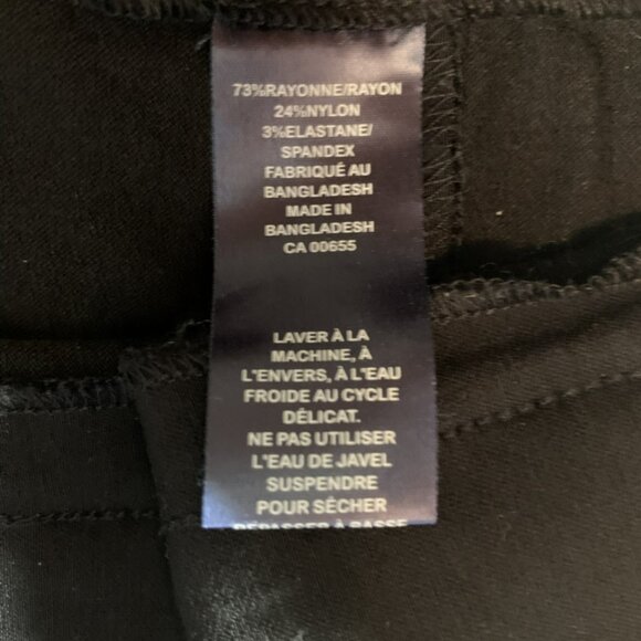 Reitmans Petite Outdoor Skirt Black Size 4 - Picture 4 of 10